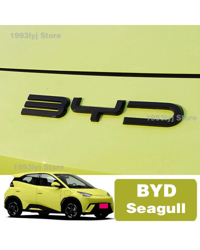 Para BYD Seagull 2022 2023 2024, emblema trasero de plástico con estil