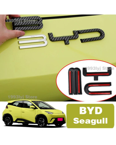 Para BYD Seagull 2022 2023 2024, emblema trasero de plástico con estil