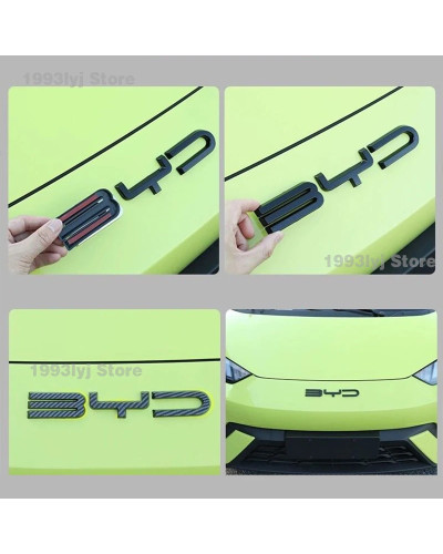 Para BYD Seagull 2022 2023 2024, emblema trasero de plástico con estil