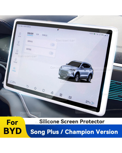 Para BYD SONG PLUS versión campeón marco de pantalla de silicona Prote