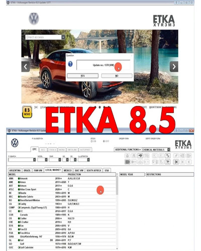 2024 Elsawin 6.0 + ET KA 8.5 Group Vehicles Electronic Parts Catalog S