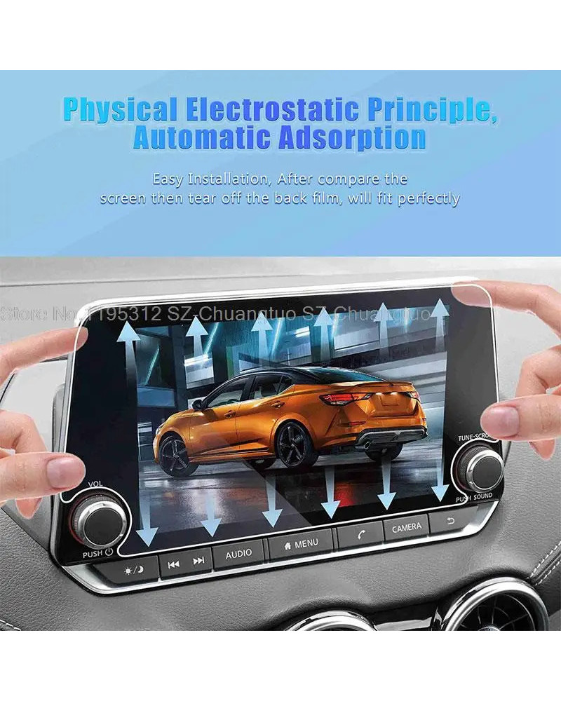 Película protectora de pantalla de vidrio templado para Nissan Sentra 