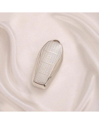 Patrón de diamante blanco TPU para BYD Tang Qin Plus Song Pro DMI Atto