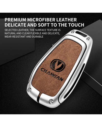 Funda de aleación de Zinc para llave de coche, carcasa de protección i