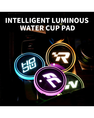 Almohadilla de taza de agua luminosa para coche, luz LED de ambiente para Buick Verano Envision Avenir Lacrosse Regal Encore Exc