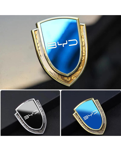 Insignia de emblema lateral de ventana de maletero de coche de Metal, 