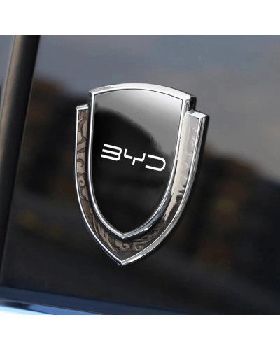 Insignia de emblema lateral de ventana de maletero de coche de Metal, 