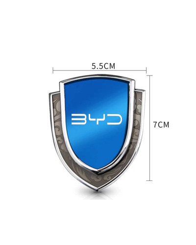 Insignia de emblema lateral de ventana de maletero de coche de Metal, 