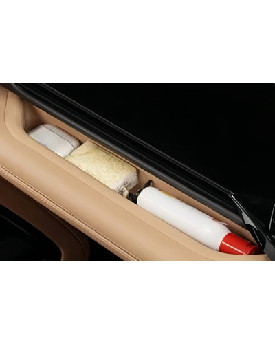 Caja de almacenamiento de silicona frontal para copiloto de coche, com