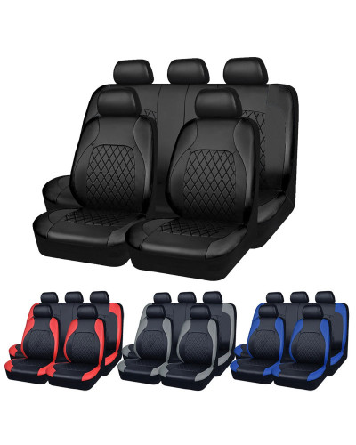 Funda de asiento de coche de cuero PU para todas las estaciones, Prote