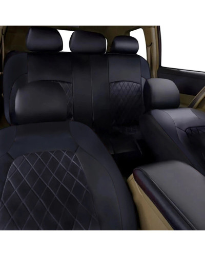 Funda de asiento de coche de cuero PU para todas las estaciones, Prote