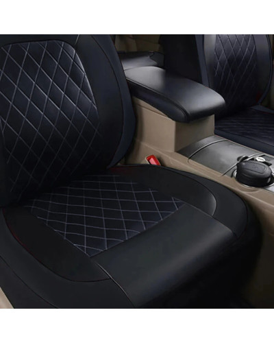 Funda de asiento de coche de cuero PU para todas las estaciones, Prote
