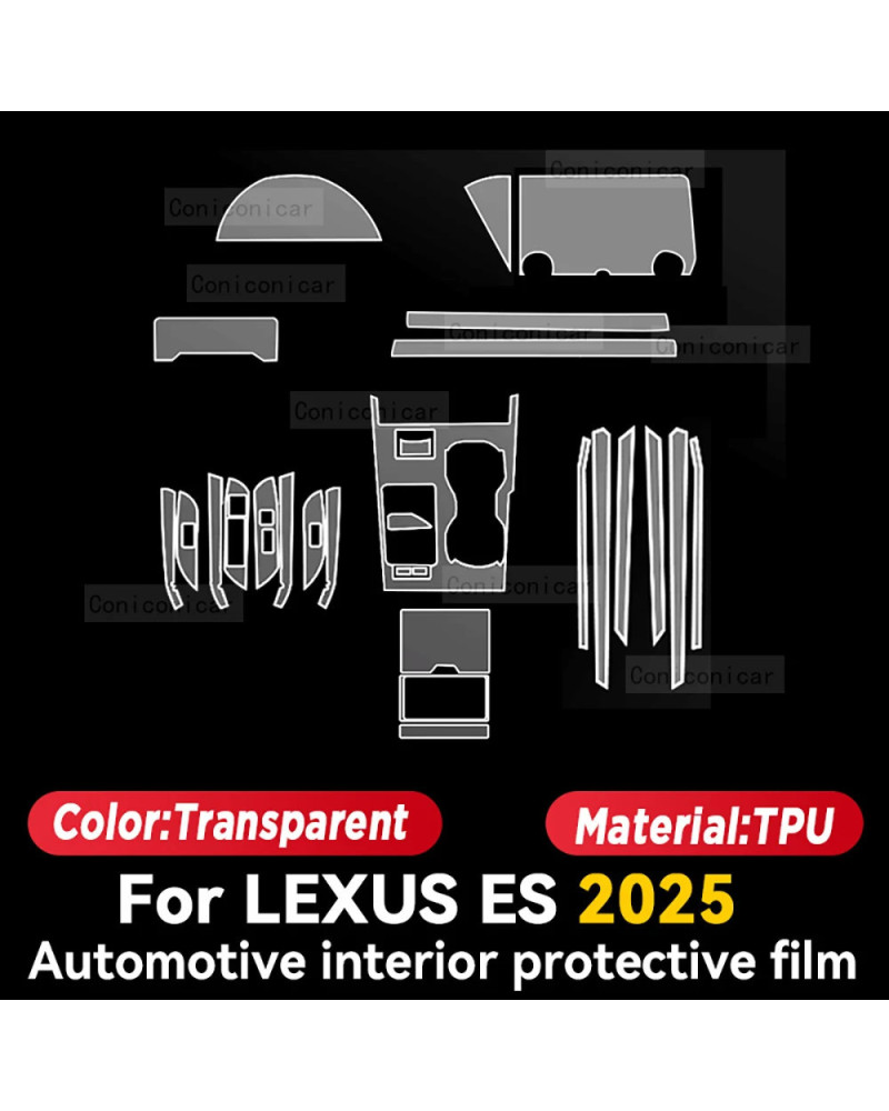 Película protectora transparente de TPU para LEXUS ES 2025, accesorios