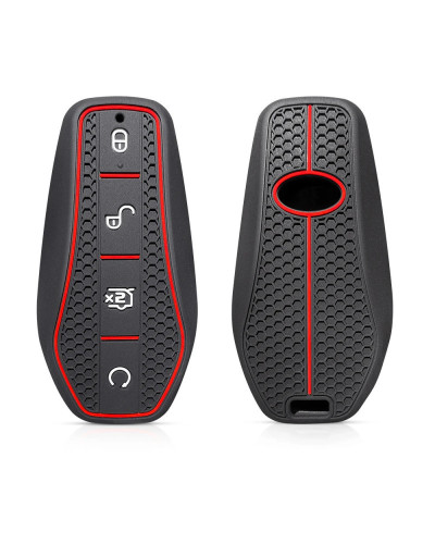 Funda de silicona con soporte para llave de coche, funda para llave de