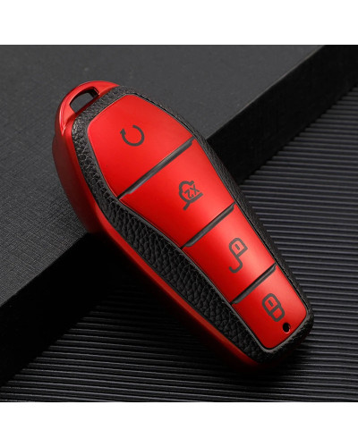 Funda para llave de coche de TPU de 4 botones para BYD Atto 3 Han EV D