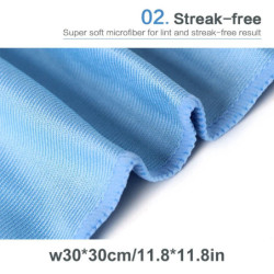 Car Wash Cleaning Soft Microfiber Towel Car Detailing Microfiber Rag Absorbent Dish Towel Wipe Cloth Glasses Cloth