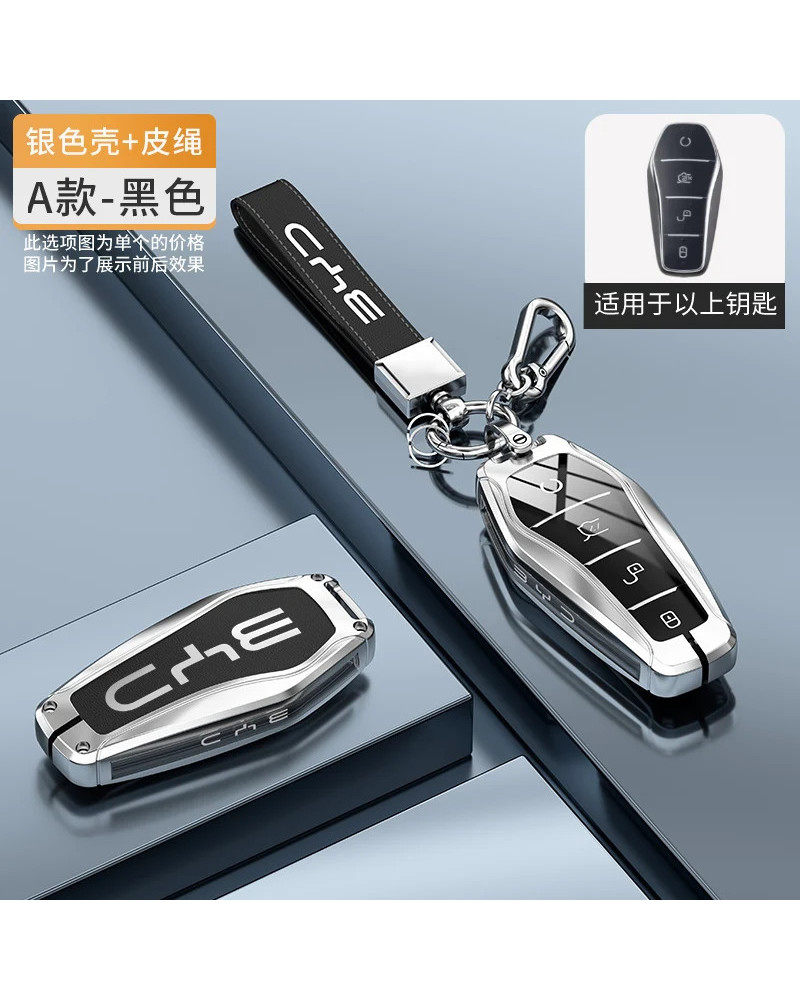 Funda para llave de aleación de Zinc para coche BYD Atto 3 Han EV Dolp