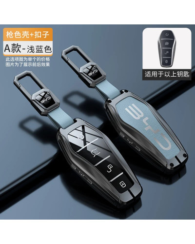 Funda para llave de aleación de Zinc para coche BYD Atto 3 Han EV Dolp