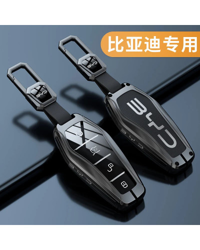 Funda para llave de aleación de Zinc para coche BYD Atto 3 Han EV Dolp