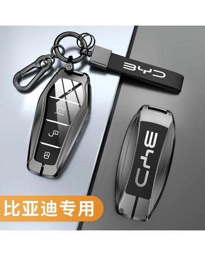 Funda para llave de aleación de Zinc para coche BYD Atto 3 Han EV Dolp