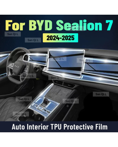Para BYD SEALION 7 EV 2024 2025 consola central Interior película prot