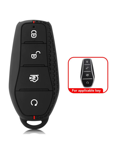 Funda de silicona con soporte para llave de coche, funda para llave de