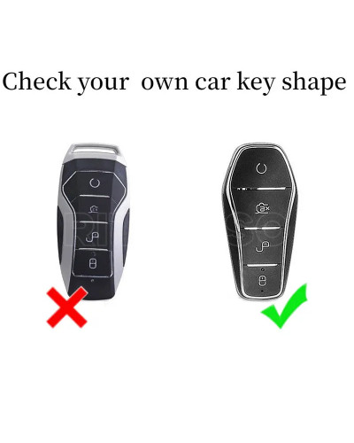 Nueva funda para llave de coche de TPU transparente suave para BYD Att