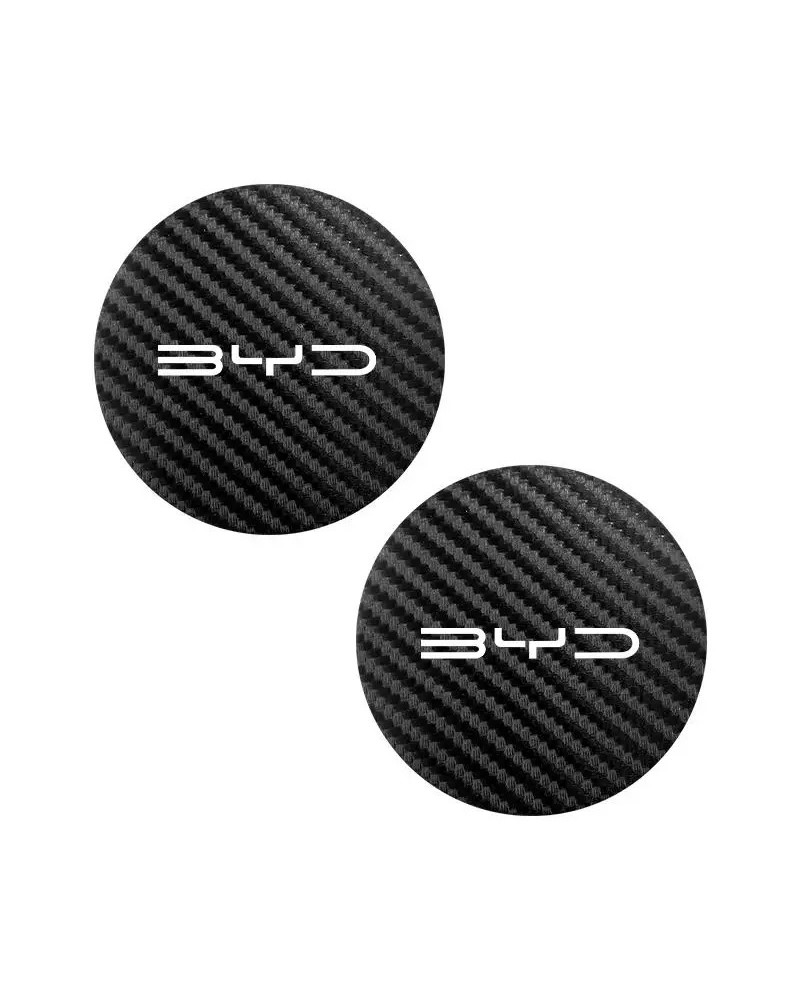 Posavasos de cuero con emblema para coche, cojín para taza de agua par