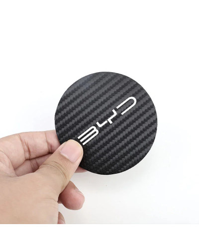 Posavasos de cuero con emblema para coche, cojín para taza de agua par