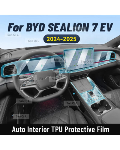 Para BYD SEALION 7 EV 2024 2025 consola central Interior Panel de engr