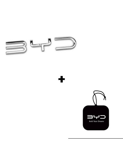 Pegatina de logotipo de coche de Metal serie BYD BYD Atto 3 Yuanes Plu