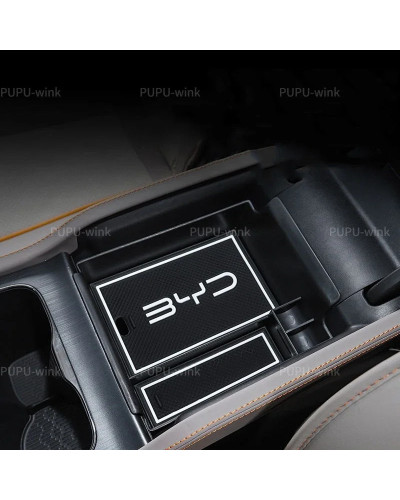 BYD Atto 3 Yuan Plus 2022 2023 2024 Caja de almacenamiento de consola 