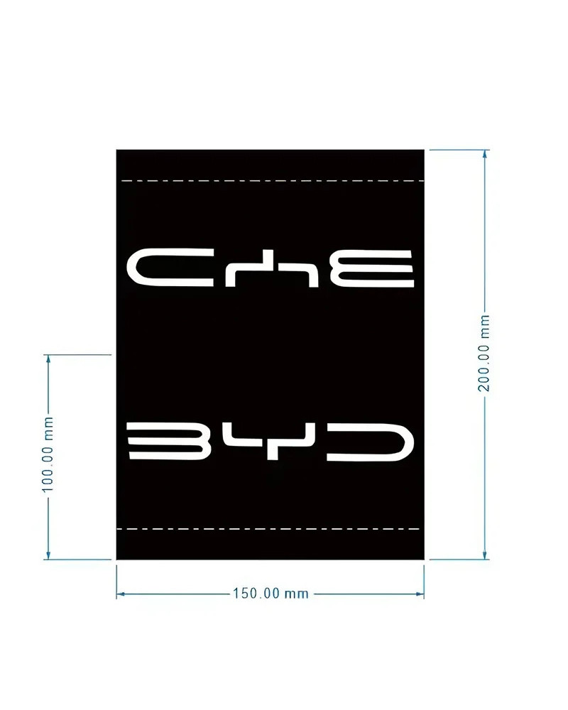 Etiquetas de lavado de coches serie BYD, marca de agua para BYD Atto 3