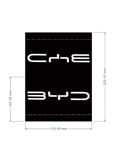 Etiquetas de lavado de coches serie BYD, marca de agua para BYD Atto 3