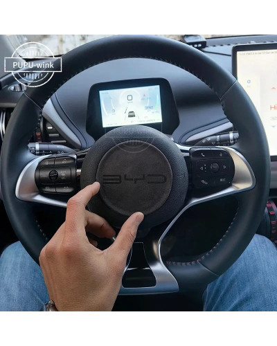 BYD Atto3 Yuan PLus Seal Dolphin Seagull-pegatina central para volante