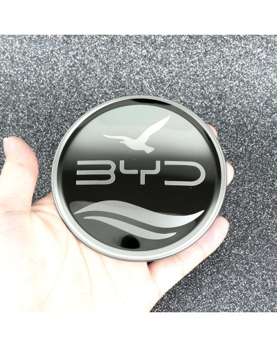 Pegatina para volante de coche, dirección de acero inoxidable para BYD