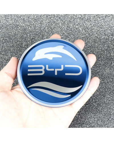 Pegatina para volante de coche, dirección de acero inoxidable para BYD