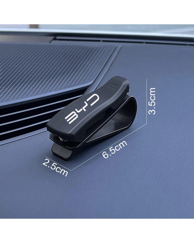 Caja de gafas para visera de coche, Clip para gafas de sol para BYD At
