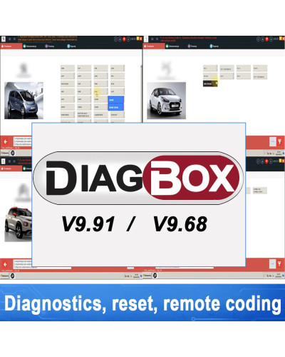 Diagbox 9.85 V9.91VM 9.68VM work with PP2000 Software Diagnose Resets 