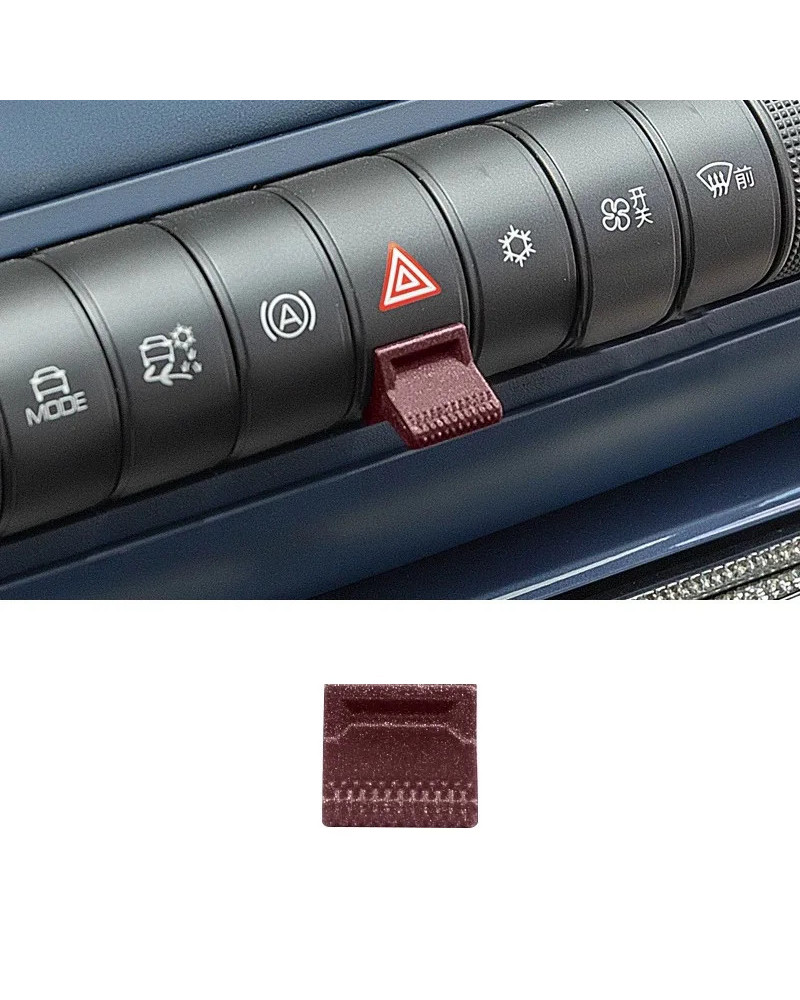 ZLWR BYD Dolphin Pegatinas de botón de control central de coche, pegat