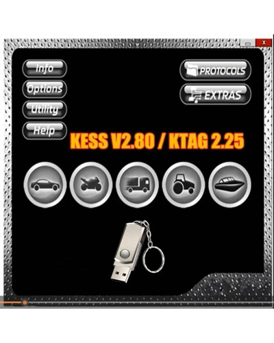 Newest car tool Ksuite 2.80 software K E S S V2 V5.017 for Cars/Trucks