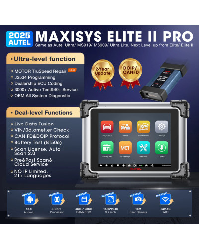 AUTEL MAXSYS ELITE II PRO ID:3726