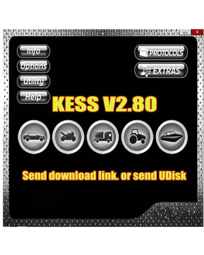 Newest car tool Ksuite 2.80 software K E S S V2 V5.017 for Cars/Trucks