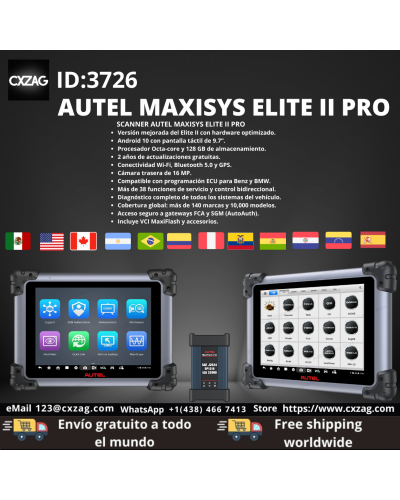 AUTEL MAXSYS ELITE II PRO ID:3726