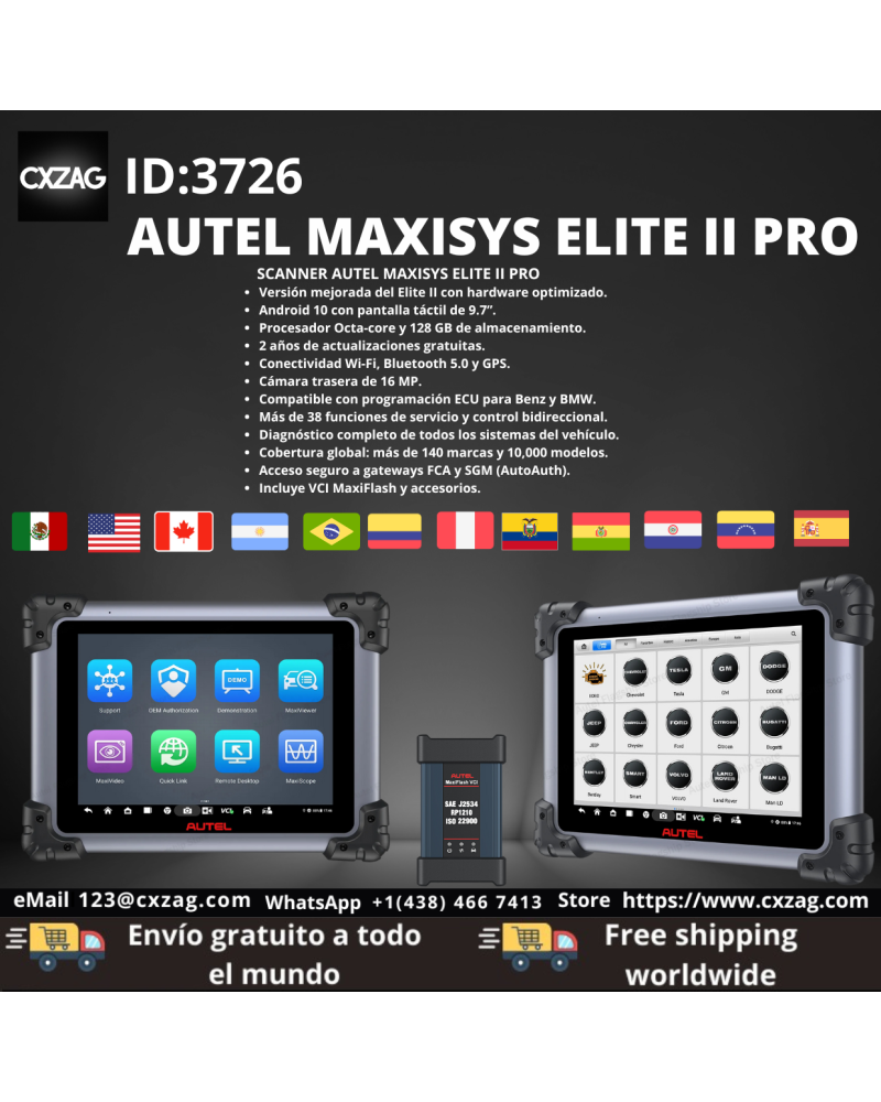AUTEL MAXSYS ELITE II PRO ID:3726