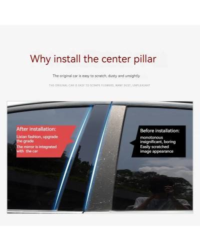 Para BYD F3/S6/S7/G5/G6 coche BC Pilar columna Central media PC ventan
