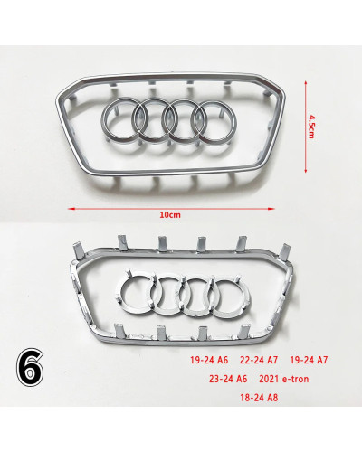 Tira de marco brillante para volante de coche, para Audi A3 pegatina galvanizada, A4, B8, 8P, B9, 8V, A5, A6, C7, A7, Q3, Q5, Q7