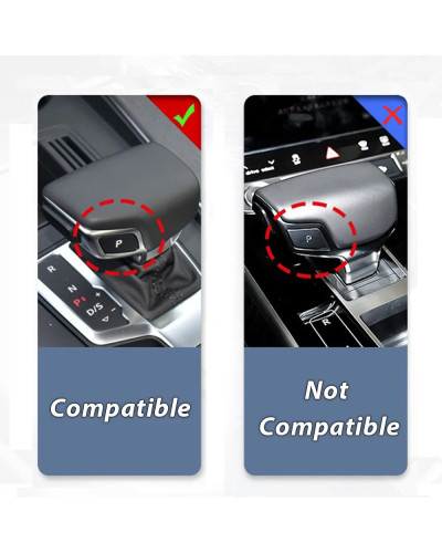 Perilla de palanca de cambios de fibra de carbono LHD, cubierta de palanca de manija para Audi A4 B9 A5 S5 Q5 Q7 RS4 RS5 2018 20