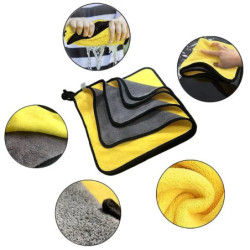 Car Wash Microfiber Towel Thicken Soft Auto Microfiber Cleaning Drying Cloth Hemming Car Care Cloth Detailing Car Wash Towel