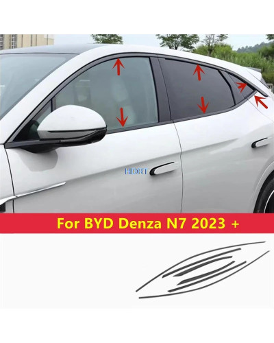 Para BYD Denza N7 2023 + estilo de coche ventana lateral embellecedor 
